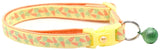 Pastel Carrots On Yellow Cat Collar