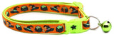 Witches Brew Orange  Green Cat Collar