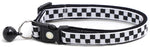 Black And White Checks Cat Collar
