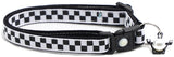 Black And White Checks Cat Collar