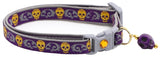 Gold Glitter Skulls Breakaway Cat Collar