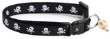 Skulls And Crossbones Black Cat Collar