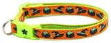 Witches Brew Orange  Green Cat Collar