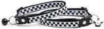 Black And White Checks Cat Collar