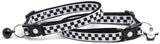 Black And White Checks Cat Collar
