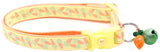 Pastel Carrots On Yellow Cat Collar