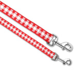 Picnic Plaid (Red) - Dog Leash
