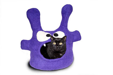 Dharma Karma Cat Purple Monster Cat Cave