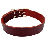 Genuine Leather Dog Collars For Small Medium Large Dogs