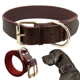 Genuine Leather Dog Collars For Small Medium Large Dogs