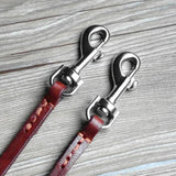 Leather Double Dog Leash