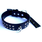 Diamante Collar And Leash Set - Black