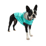 Reversible Dog Raincoat - Neon Aqua