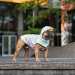 Reversible Dog Raincoat - Neon Aqua