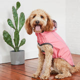 Reversible Elasto-Fit Dog Raincoat - Pink