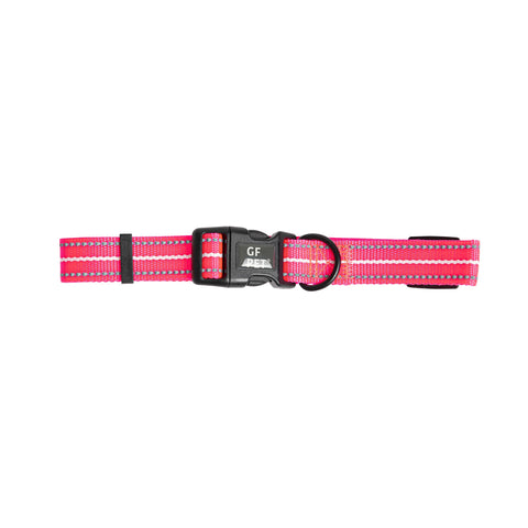 Reflective Dog Collar - Neon Pink