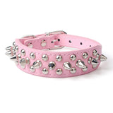 Spiked Studded Leather Dog Collar