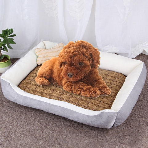 Dog Bone Pattern Big Soft Warm Kennel Pet Bed