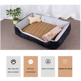 Dog Bone Pattern Big Soft Warm Kennel Pet Bed