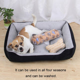Dog Bone Pattern Big Soft Warm Kennel Pet Bed