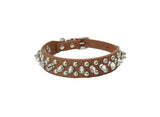 Spiked Studded Leather Dog Collar