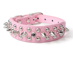 Spiked Studded Leather Dog Collar