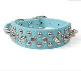 Spiked Studded Leather Dog Collar