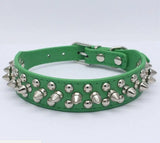 Spiked Studded Leather Dog Collar