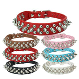 Spiked Studded Leather Dog Collar