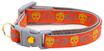 Gold Glitter Skulls Breakaway Cat Collar