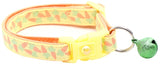 Pastel Carrots On Yellow Cat Collar