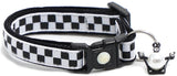 Black And White Checks Cat Collar