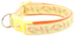 Pastel Carrots On Yellow Cat Collar