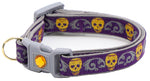 Gold Glitter Skulls Breakaway Cat Collar