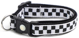 Black And White Checks Cat Collar