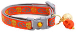 Gold Glitter Skulls Breakaway Cat Collar