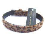 Furry Leopard Print Dog Collar