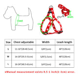 Nylon Dog Harness and Leash Set Adjustable