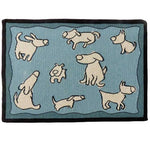 PB Paws & Co. Collection Tapestry Pet Mats, Dog Group Aquamarine