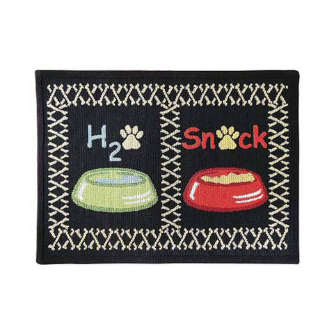 PB Paws & Co.Tapestry Pet Mats Snack Time Pattern