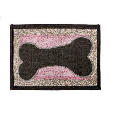 PB Paws & Co. Pet Collection Tapestry Pet Mats Bone Sketch