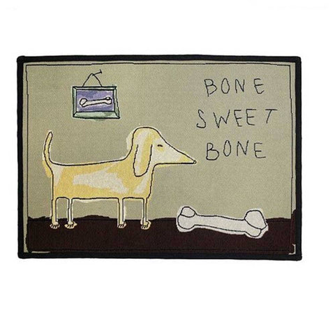 PB Paws & Co.Pet Collection Tapestry Pet Mats Bone Sweet Bone Pattern