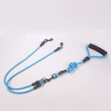 Double Dual Two Heads Dogs Leash 2 Way