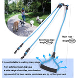 Double Dual Two Heads Dogs Leash 2 Way