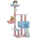 Flower Cat Tree Multi-Level Cat Tower with Sisal Covered Scratching