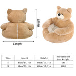 Giant Plush Bear Pet Bed