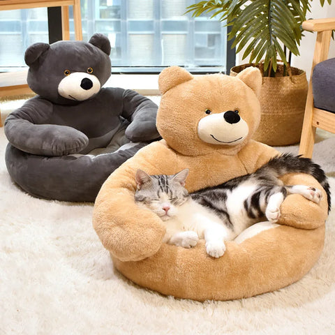 Giant Plush Bear Pet Bed