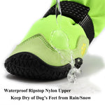 Dog Booties Waterproof High Tops 4Pcs