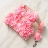 Lace Floral Printed Pet Harness