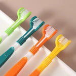 Three Sided Pet Toothbrush Three-Head Pet Toothbrush For Dogs And Cats
